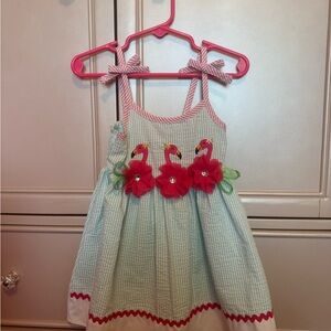 Good Lad Pink Label on Light Blue Smocked Fabric Top